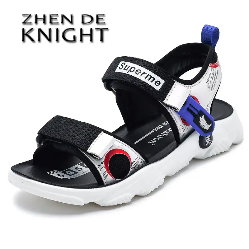 21夏の子供の靴ブランドオープントゥ幼児の少年サンダル整形外科スポーツpuレザー男の赤ちゃんのサンダル靴 サンダル Aliexpress