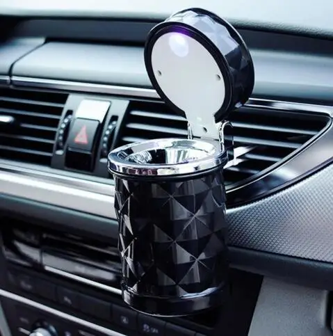 

Car LED Light Smoking Ashtray Cup Vehicle Cigarette Ash Holder Stowing Tidying