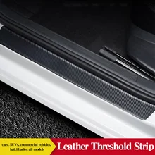 

PU Threshold Strips For All Models Welcome Pedal Scratch-resistant Wear-resistant Protection Decoration Car Interior Stickers