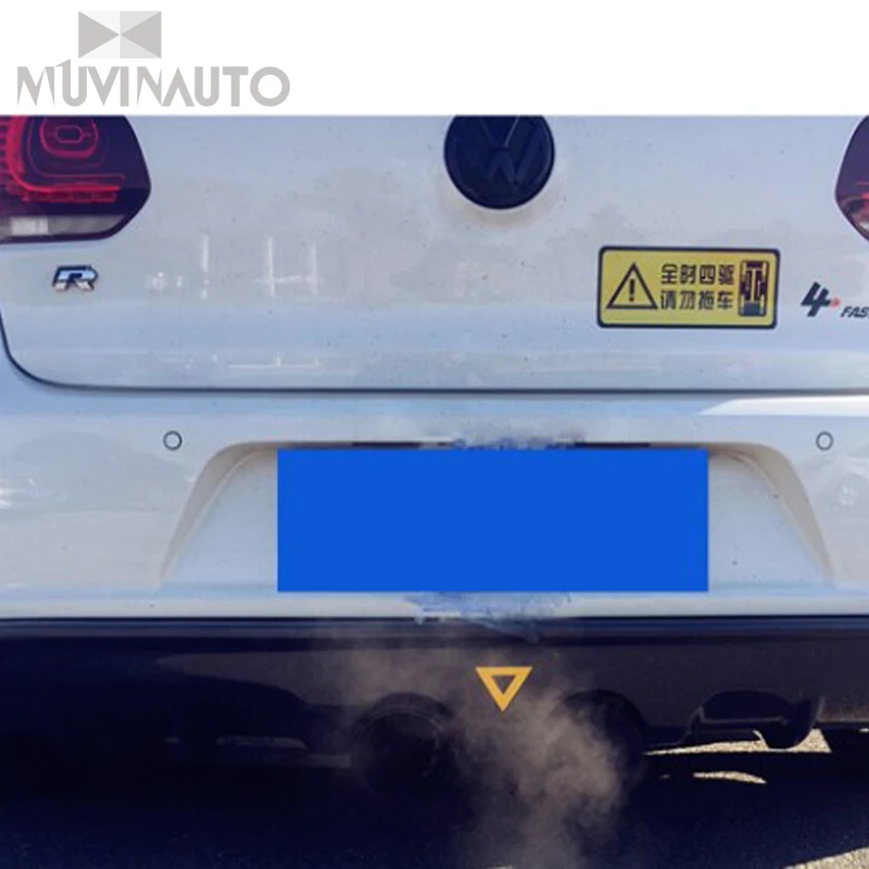Model R20 Real Carbon Fiber Car Center Double-outlet Diffuser Impact Bar for Volkswagen Golf 7MK 7 Standard Edition