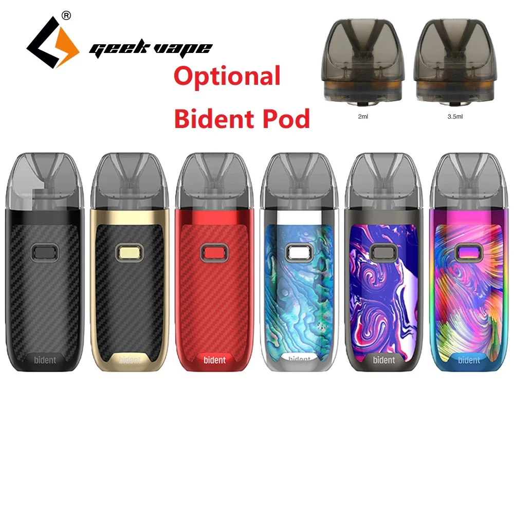 

Newest GeekVape Bident Pod Kit 950mah & 2ml/3.5ml Cartridge Electronic Cigarette Pod Micro MTL/DTL Vape Kit Vs Caliburn/pasito