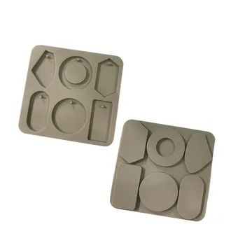

6 Polygonal Round Silicone Aroma Plaster Mold Kitchen Tool Baking Supplies DIY Decoration House Number Wax