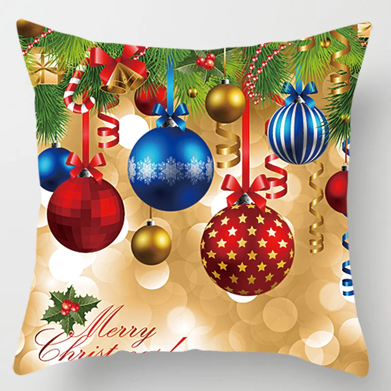 Снеговик на Рождество наволочки для подушки для женщин и мужчин квадратная наволочка милые Мультяшные наволочки размер 45*45 см - Цвет: 27