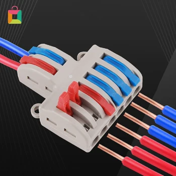 

SPL-42/62 Mini Quick Wire Connector Universal DIY Cable Connector In-line Terminal Block PA66 Quick Connector Cozy
