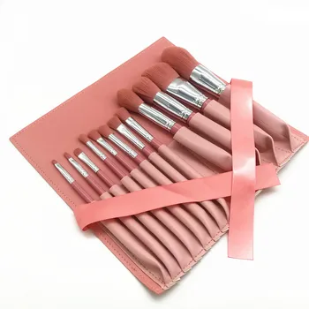 

1L Minimum 10 Pink Make Brush Set Beauty Tools Makeup Powder Can Private Label Custom Logo If meet Minimum Wholesale Cosmetics