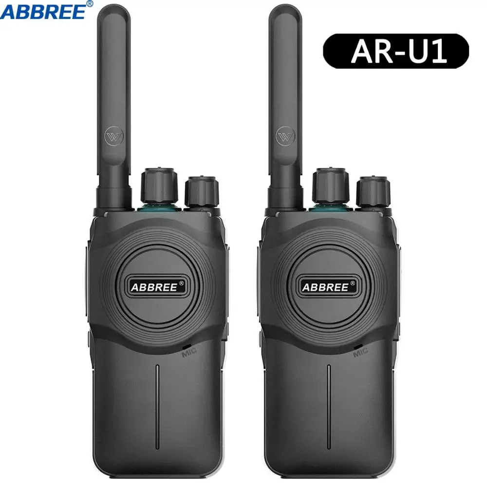 2PCSABBREE AR-U1 мини-рация Портативная радиостанция BF-888S UV-5R двухстороннее радио uhf band Радио-коммуникатор 400-480 МГц - Цвет: Two radio