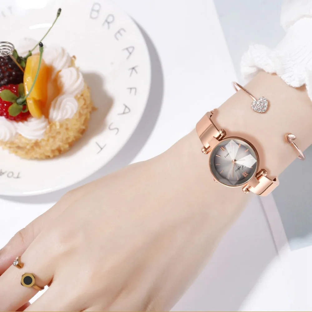 Lvpai розовое золото кварцевые часы женские часы люксовый бренд из нержавеющей стали дамские часы платье хрустальные наручные часы relogio