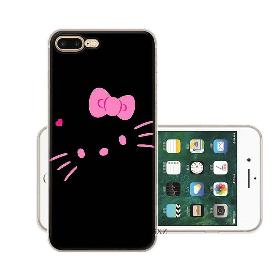 Чехол для мобильного телефона iPhone Apple XR X XS Max 6 6s 7 8 P Lus 5 5S SE Shell прекрасный розовый hello kitty Защита Мода - Цвет: H11