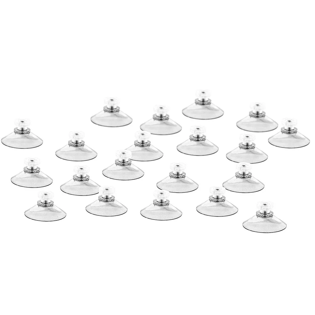 

2019 High Quality 20Pcs With M4 Thread 40mm Suction Cups, With Knurled Nut Clear for kitchen Support Wholesale Dropshipping