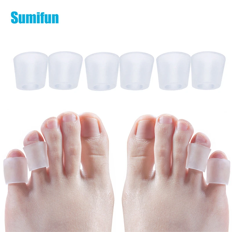 Protector de dedos de Gel transparente, removedor de maíz, martillo para pulgar, separador de dedos, soporte de pie, piezas Hallux, 6 Corrector de valgo|Herramienta para el cuidado del pie| -