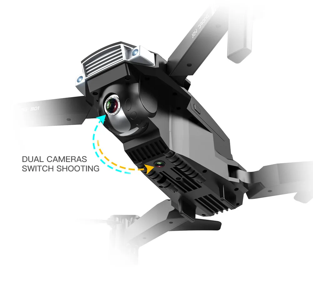 SG901 камера Дрон 4K HD Двойная камера складные дроны слежения за мной Квадрокоптер FPV Профессиональный Профессиональные с GPS долгий срок