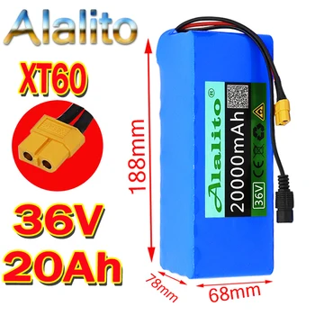 

36V battery 10S4P 20Ah battery pack 500W high power battery 42V 20000mAh Ebike electric bicycle BMS 42v battery with xt60 plug