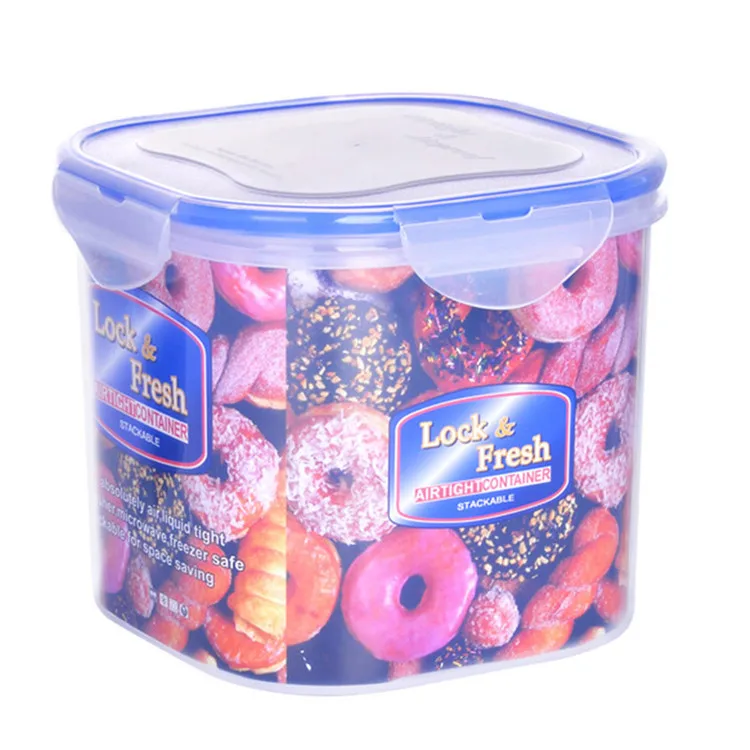 Freshness Box Plastic Storage Snack Box Salad Box Microwave-Refrigeration Carriable Convenient Lightweight 500 Ml