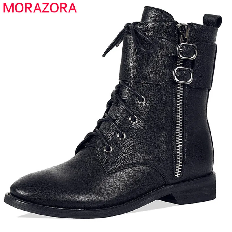 round toe motorcycle boots