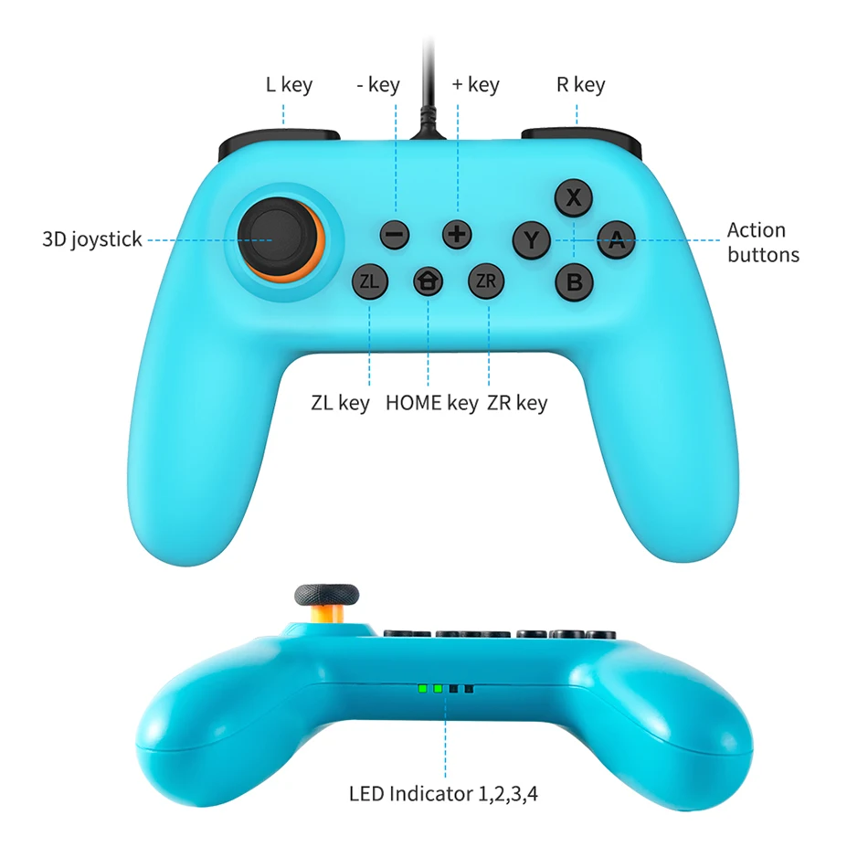 Проводные контроллеры OIVO для nintendo геймпад с переключателем Bule и Red Joycon Вибрационный джойстик для переключателя консоли джойстик для ПК игры
