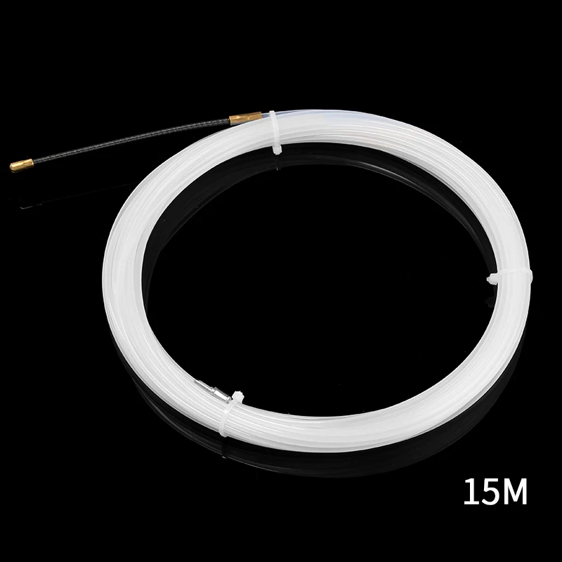 3 мм Wire5/10/15 м белый направляющее устройство нейлон электрический кабель пуш-ап съемники канал змея роддер для протяжки проводов провода