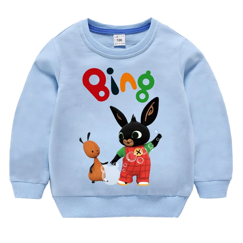 

2019 Autumn Girls Sweatshirt Hoodie bing rabbit cartoon T-Shirt Kids Long Sleeve Clothes fashion New Cartoon Pullover Tops