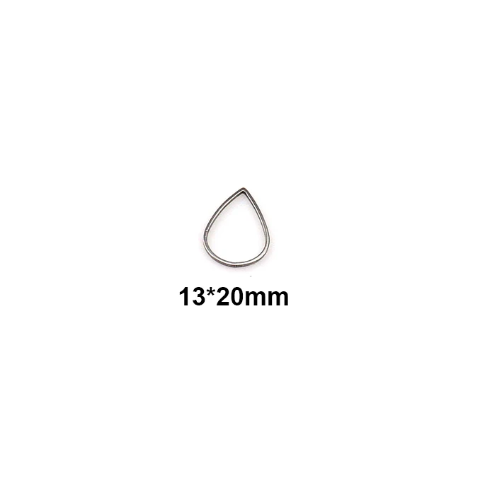20mm Semitree 50 шт. подвеска Украшение из нержавеющей стали висячие серьги ожерелье с подвеской DIY для изготовления украшений вручную ремесла аксессуары - Окраска металла: 20mm