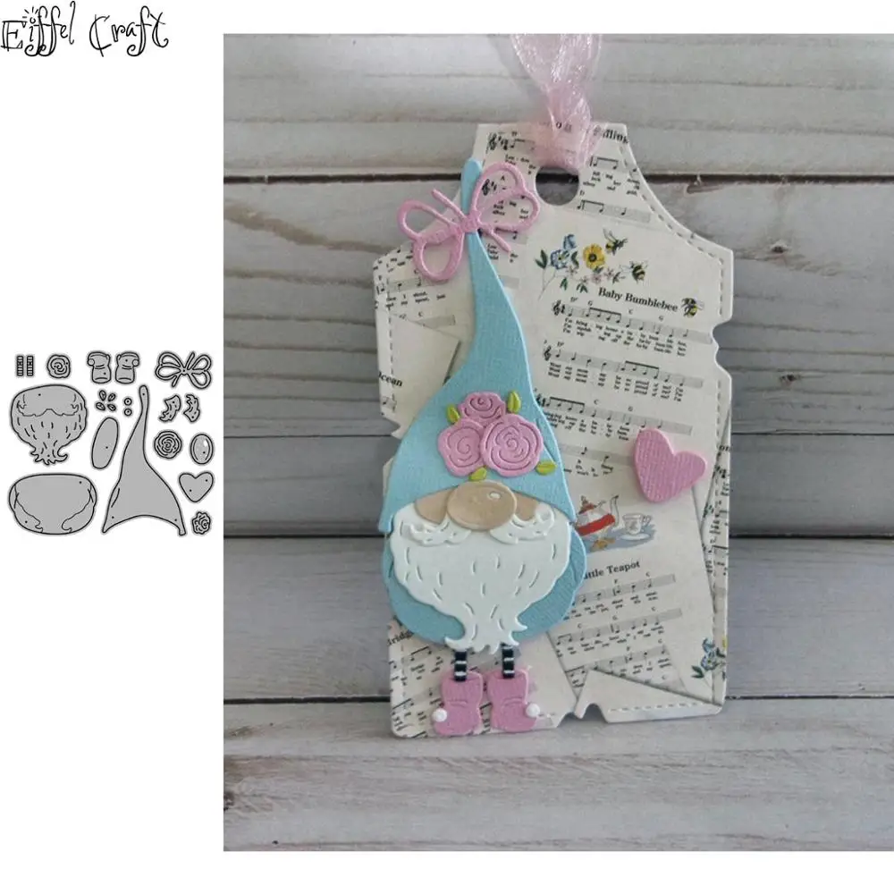 

Spring dwarf elf flower scrapbooking metal cutting dies alinacrafts stamps and craft dies for paper card making new 2020