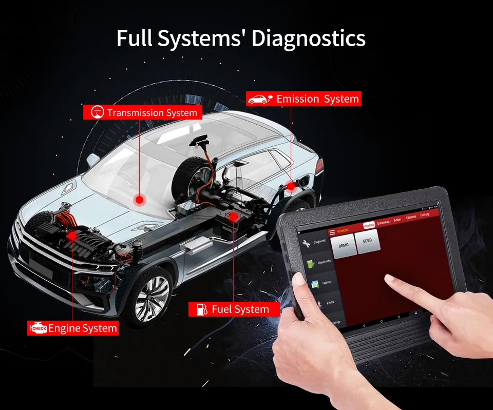 LAUNCH X431 V Plus 10 1 "Автомобильный диагностический инструмент Wifi/Bluetooth с 2 летним