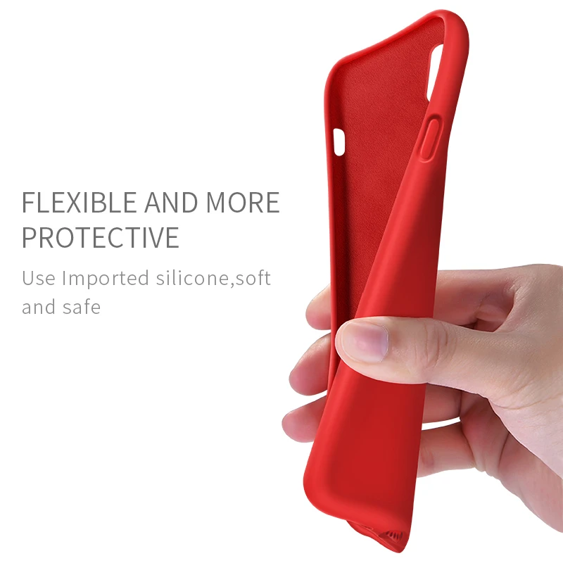 Skup Dla iPhone 11 przypadku Xundd płynnego silikonu etui wstrząsoodporne pokrywa dla iPhone XR przypadku XS Max XS X dla iPhone 7 8 Plus przypadku Funda