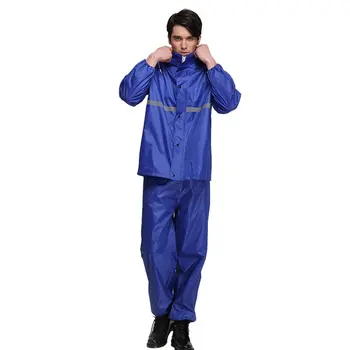 

Double Layer Raincoat Rain Pants Suit Outdoor Waterproof Riding Suit