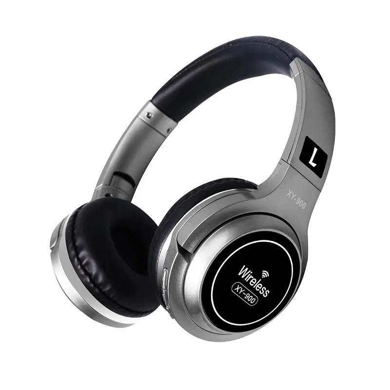 Silver XY-900 стерео Bluetooth наушники для Xiaomi iPhone Спорт 5,0 беспроводная гарнитура легкие наушники для samsung huawei Android - Цвет: Silver