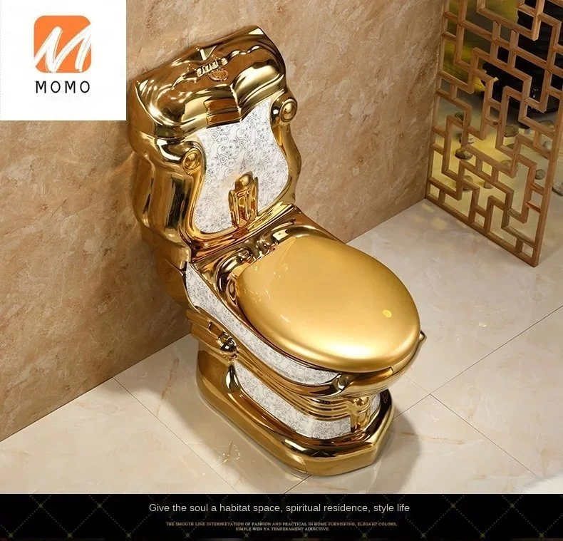 beloning Afzonderlijk Ondraaglijk Europese Hof Retro Wc Gold Hotel Reliëf Split Creatieve Toiletbril Retro  Column Gold Biologische Wc Closestool|Toiletten| - AliExpress