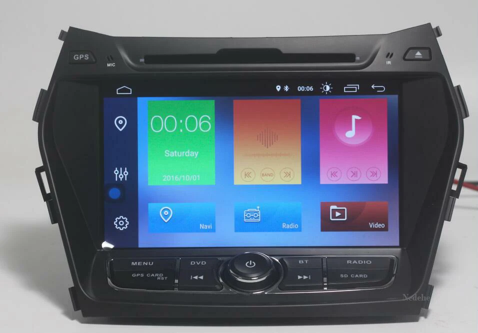 4G+ 64G Android 9,0 автомобильный dvd-плеер gps для hyundai IX45 Santa FE 2013 Автомагнитола gps головное устройство Wifi DSP ips
