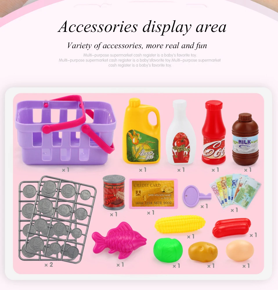 Ролевые игры моделирование электронный супермаркет кассовый аппарат игрушки развивающие Миниатюрные Мебель игрушки для девочек Подарки