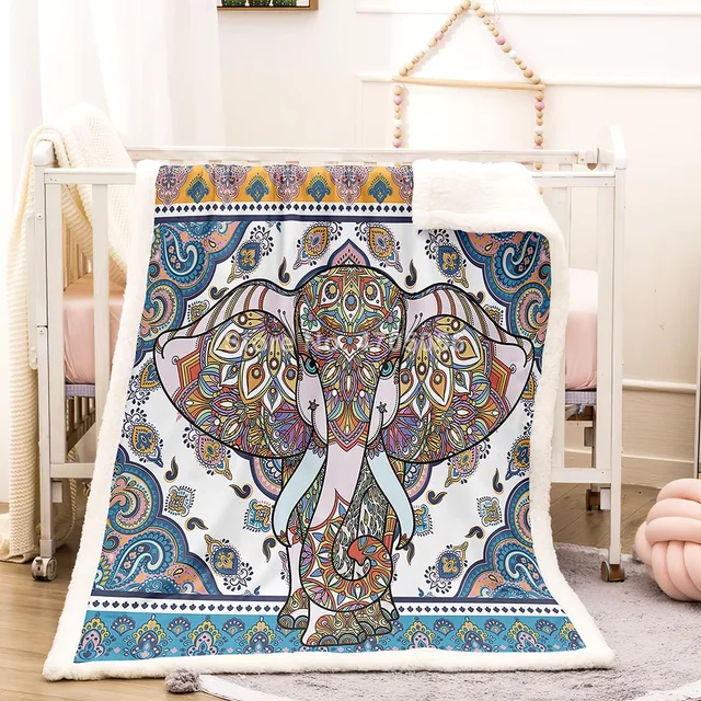 VIKKO Unicorn Doing Yoga Throw Blanket 60 x 50 Inch Travel Office Car Warm Soft Cozy Blanket for Home Couch Sofa Decorative 