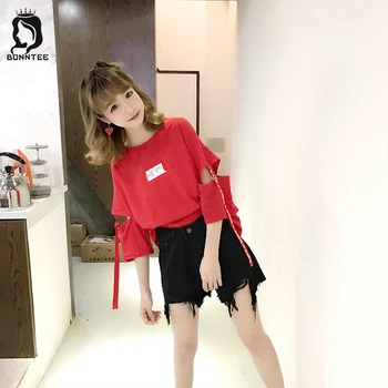 

Women O-neck Summer Top Womens Casual Loose T-shirt Female Harajuku Tops Females T-shirts Students Korean Style New Fashion Girl