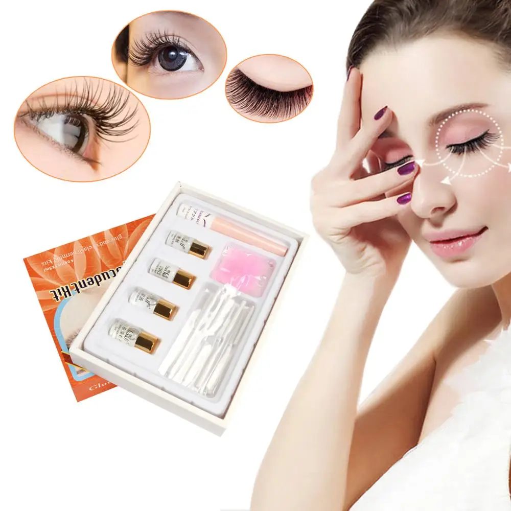 

Full Eyelash Lash Curling Perming Curler Rod Glue Mini Perm Kit Full Set B-27