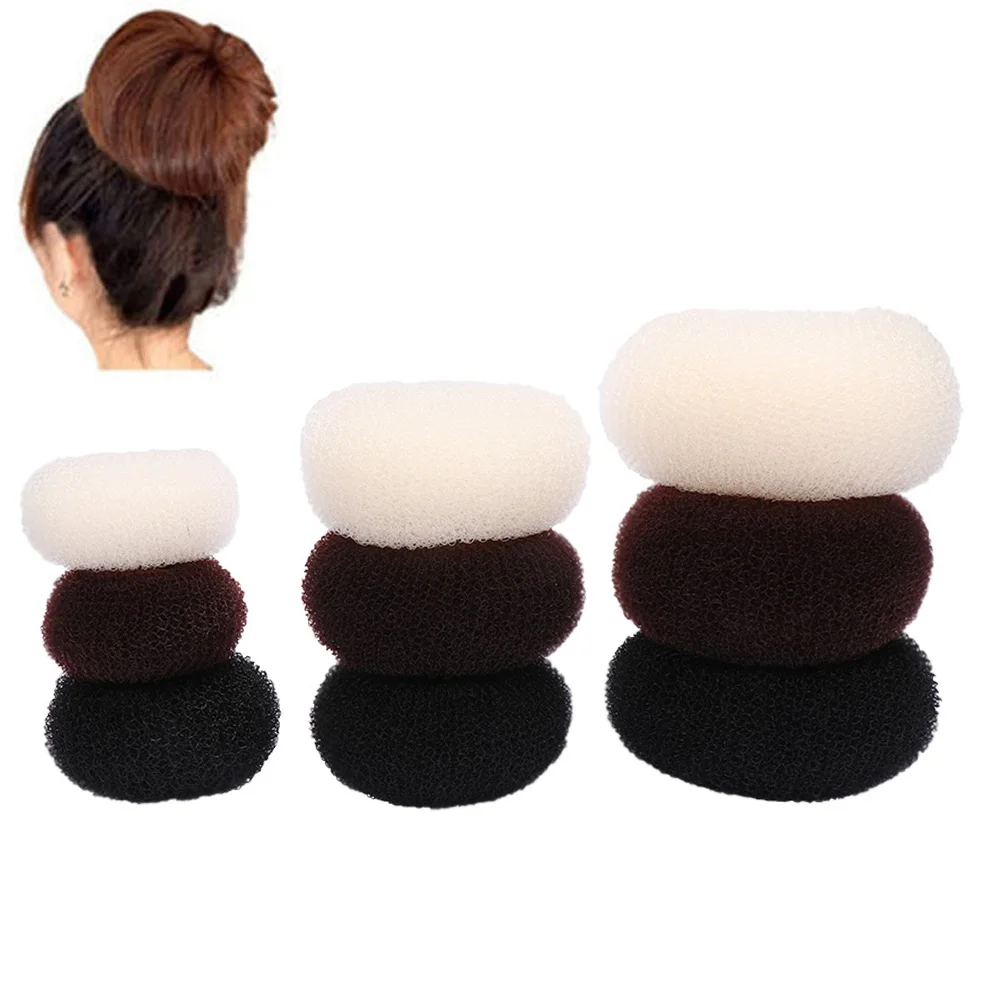 

1pc Hair Bun Maker Donut Magic Foam Sponge Easy Big Ring Hair Styling Tools Products Hairstyle Hair Accessories For Girls Women