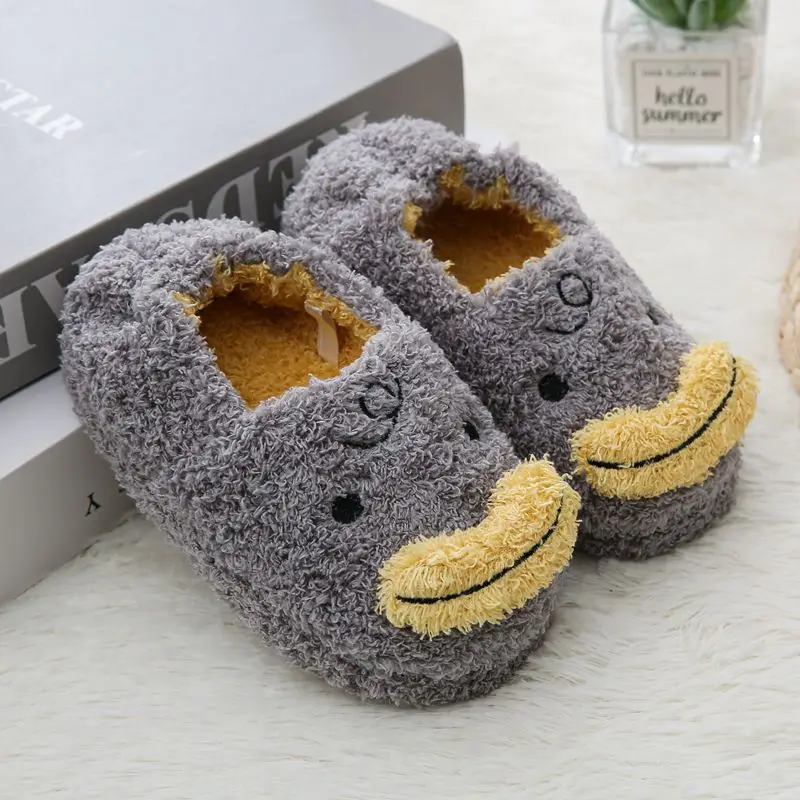 Furry Rabbit Slippers Children Autumn Winter Comfort Warm Fluffy Slippers Cotton Non-Slip Thick Home Indoor Shoes Boy Girl Shoes _ AliExpress Mobile