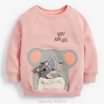 

Quality 100% Terry Cotton Sweater Children tshirt Tee Blouse Baby Girl Clothes Kids Hoodies Bebe Girls Tops Sweatshirt Outerwear
