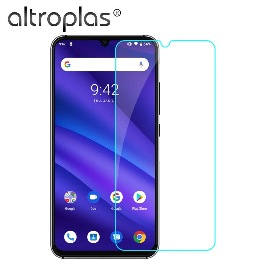 

Altroplas For Umidigi A5 Pro Mobile Phone Glass Screen Protector 9H 2.5D Explosion-proof Tempered Glass Screen Cover