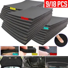 30*50cm 6/8/10mm voiture isolation thermique acoustique coton tapis moteur capot amortissement pare-feu Anti-bruit Deadener tampons Anti-bruit