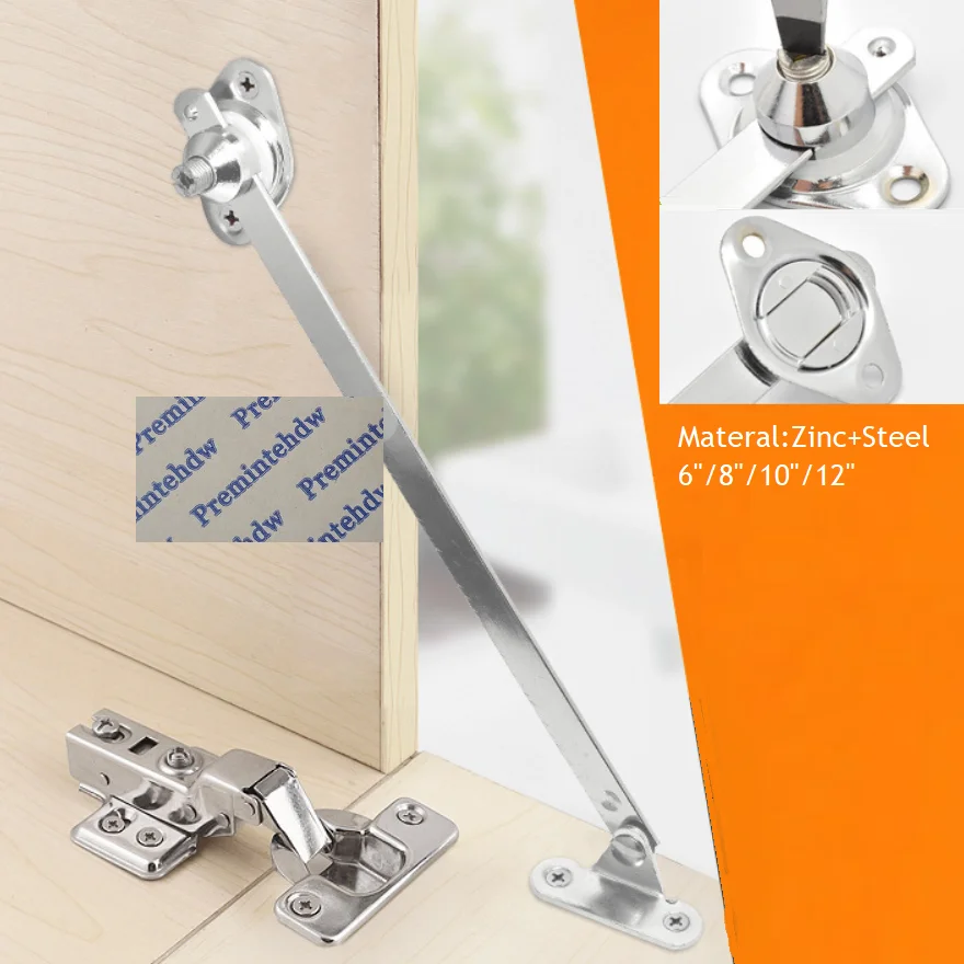 2 Pcs WJMY Hinges Lid Stay Metal Folding Shelf Brackets Flap for Furniture Cabinet Door Cover Support