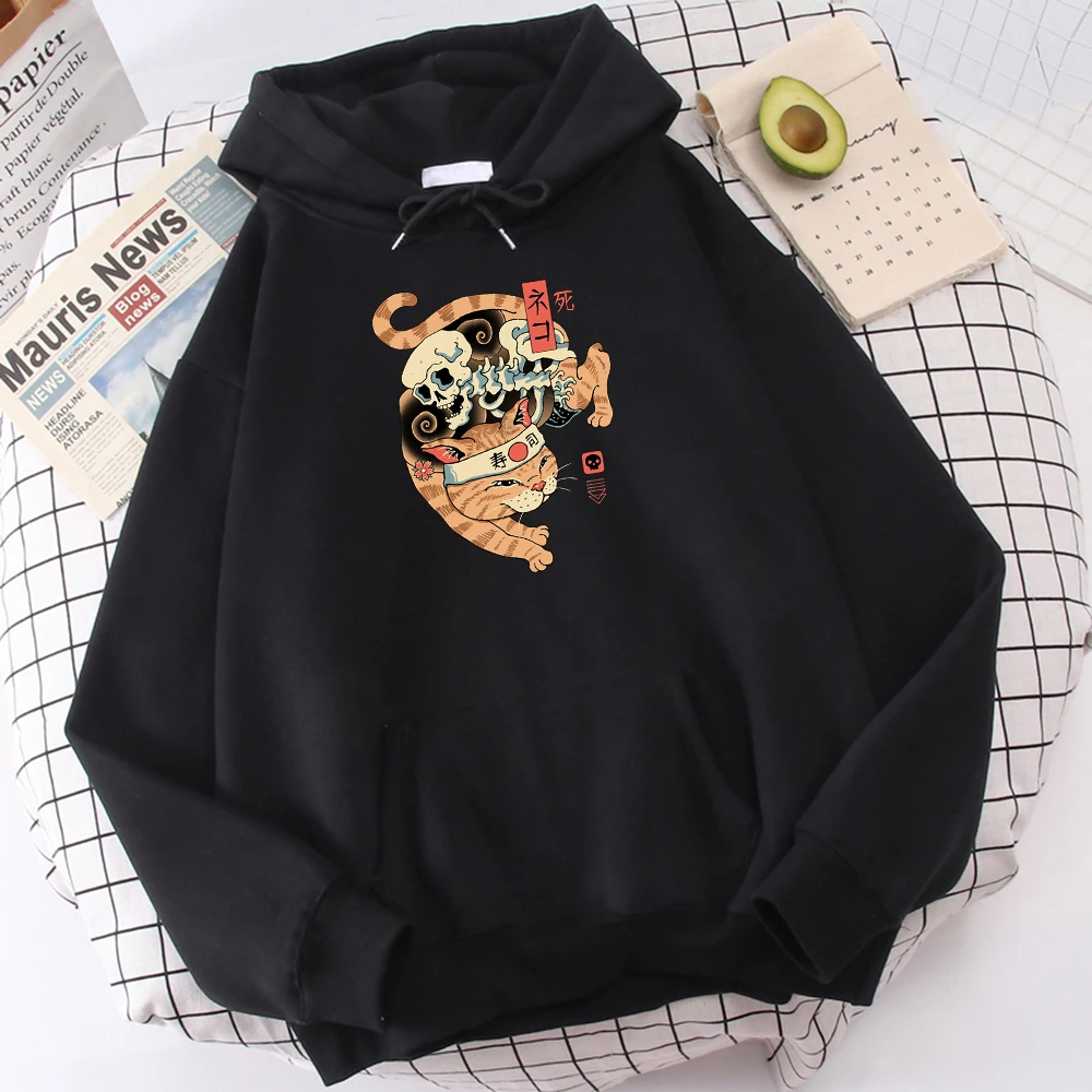 Catana Cute Fashion Hoodies Cool Print Hip Hop Sweatshirt Men New 2021 Autumn Fleece Streetwear Loose Harajuku Man Hooded
