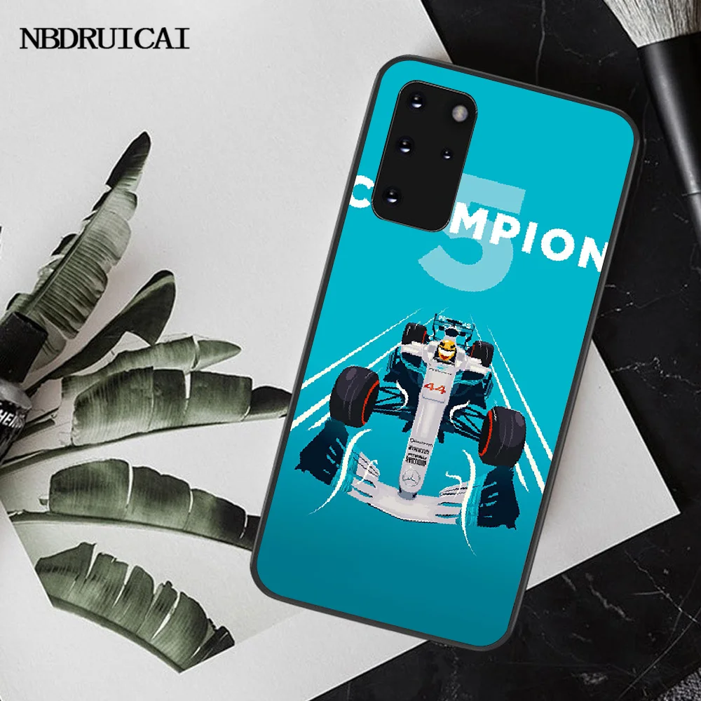 NBDRUICAI Льюис Гамильтон гоночный автомобиль ТПУ Черный чехол для телефона Корпус