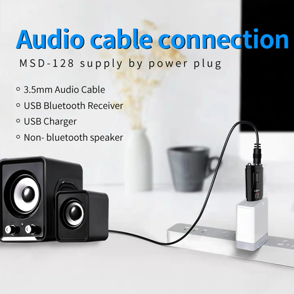 Fm-передатчик, Мини Bluetooth приемник, музыкальные аксессуары для автомобиля, адаптер, ABS USB зарядное устройство, беспроводное радио для дома, черный, 3,5, AUX