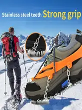  8teeth Ice Grippers Walking Crampons Ultralight Aluminium Equipment Mountaineering Alloy Crampons K2f1 