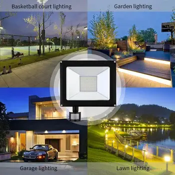

10/100W Waterproof IP65 LED Flood Light Aluminium Alloy Outdoor Lighting Floodlights Road Lamp 1/2/3/4/5/6/8/10/20pcs