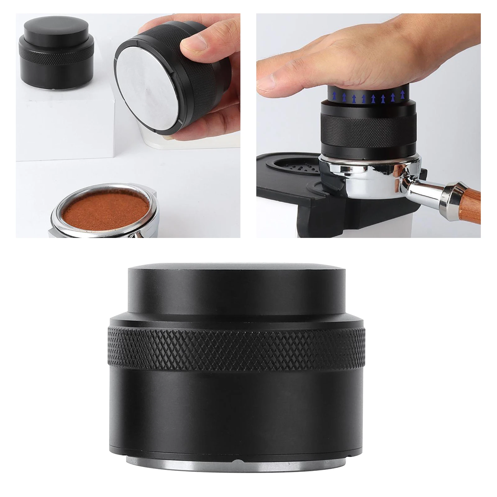 51/53/58mm 304 Stainless Steel Coffee Powder Espresso Tamper Press Hammer Coffee Distribution Tool Barista Maker