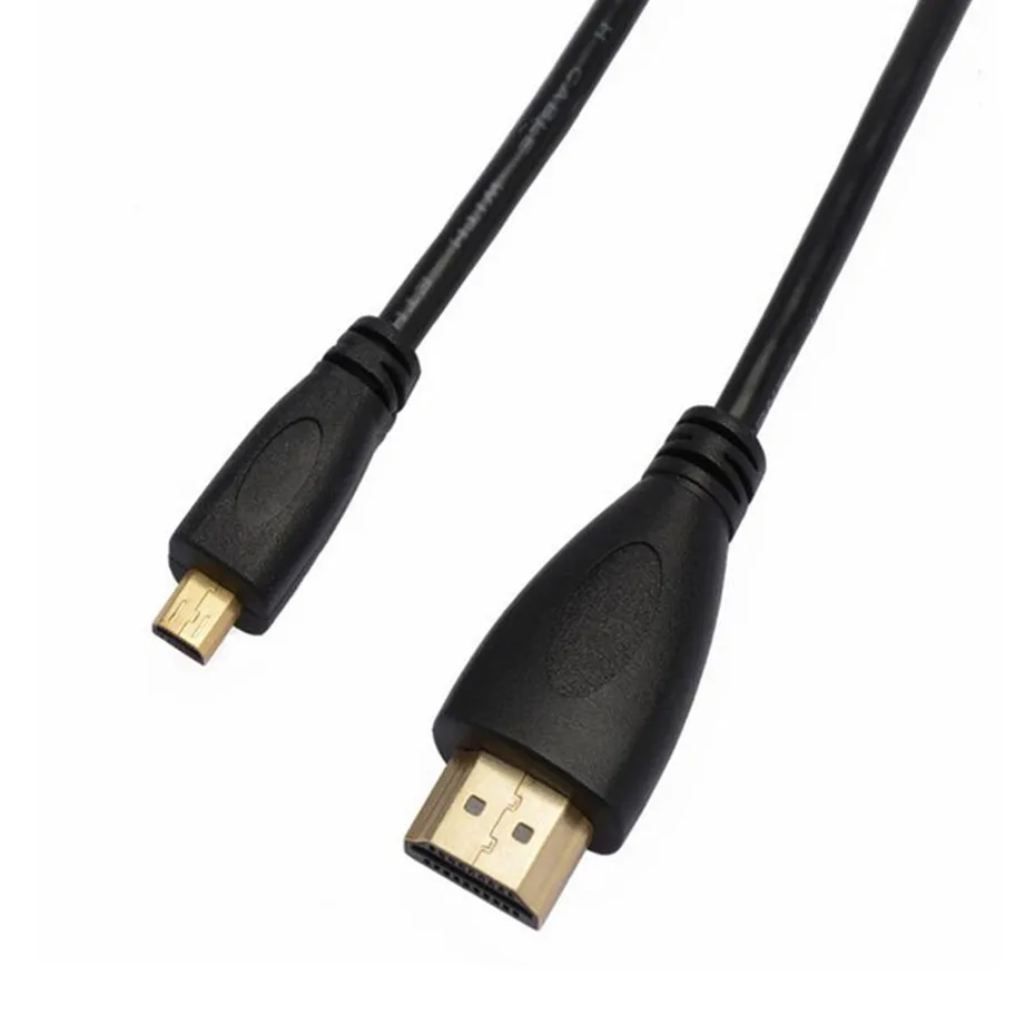 Micro HDMI to HDMI Male to Male Adapter Cable for GoPro Sony A5100 A6000 A6300 Camera, Lenovo Yoga 3 Pro, ASUS ZenBook Laptop