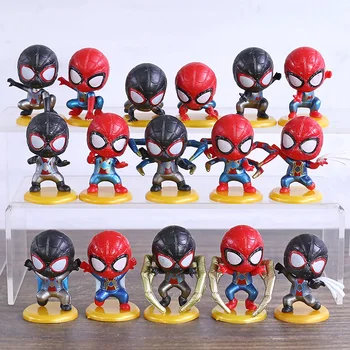 

Marvel The Amazing SpiderMan Black Spiderman Mini PVC Figures Toys 8pcs/set