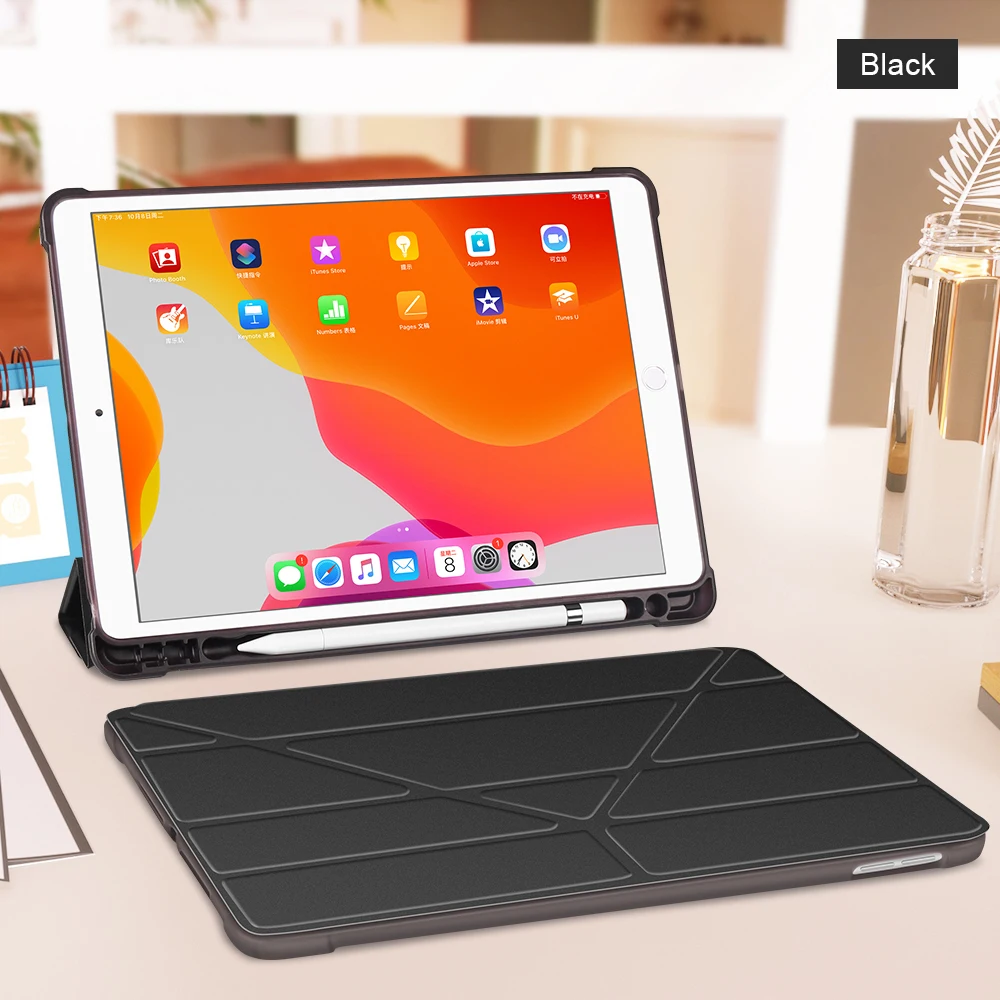 Для iPad Pro 10,5 чехол с карандашом держатель для iPad Air 3 чехол Funda, для iPad 10,2 чехол Pro 11 Air 1 2 9,7
