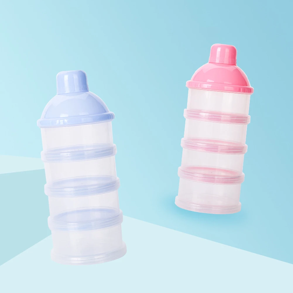 

4 Layers Portable Baby Food Storage Box Milk Powder Dispenser Baby Food Storage Feeding Travel Container Infant Feeding Food Box
