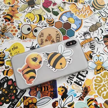 

50pcs Cartoon Bees Stickers paster characters anime movie funny decals scrapbooking diy phone laptop waterproof decorations